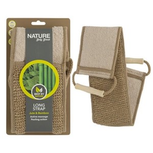 Nugaros prausimosi juosta NATURE BODY BREAK JUTE & BAMBOO